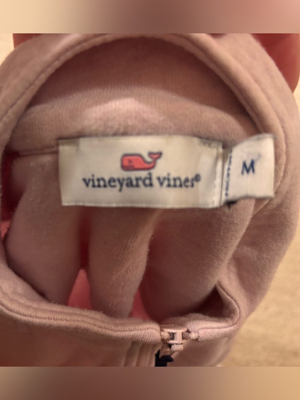 Vineyard Vines Light Pink Half-Zip Pullover - Picture 3 of 3